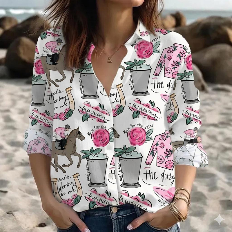 Run For The Roses Derby Day Teacher Long Sleeve Shirt