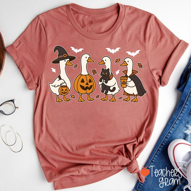 Silly Goose Halloween Teacher T-Shirt