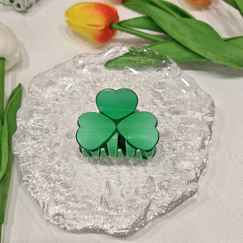 St. Patrick's Day Shamrock Hair Clips