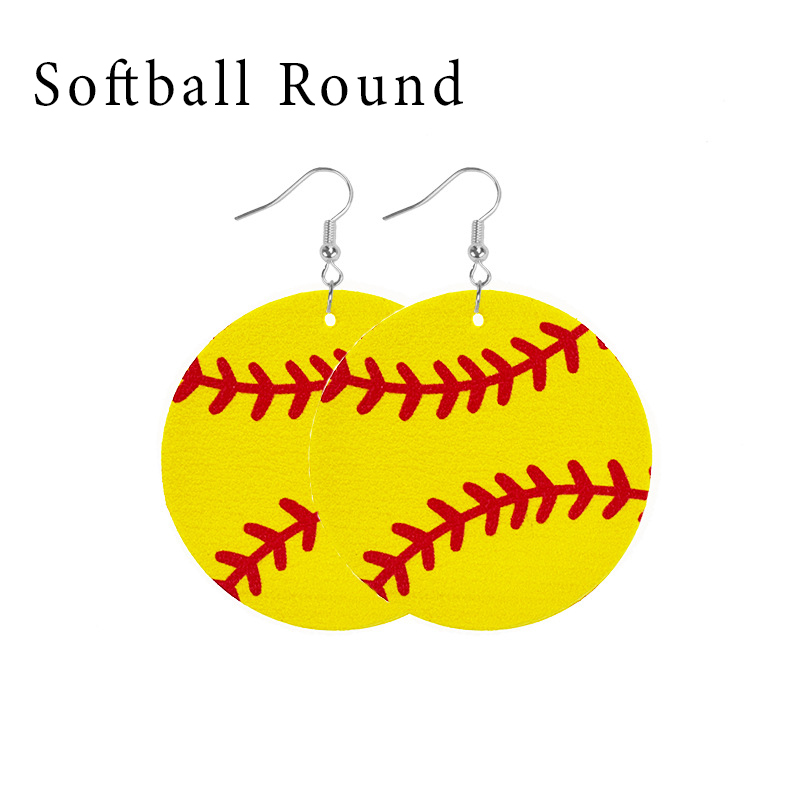 Ball Leather Earrings