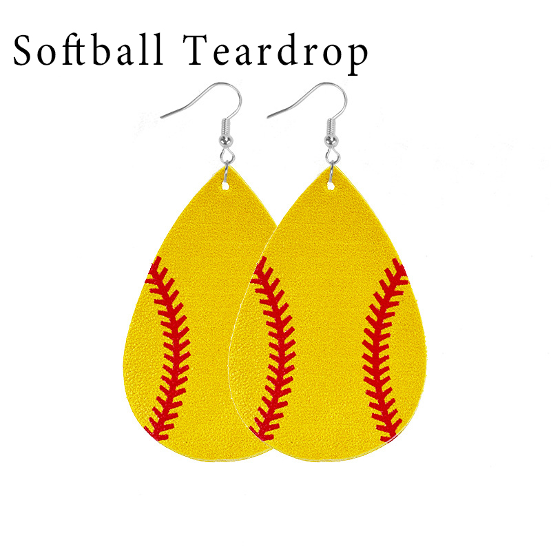Ball Leather Earrings