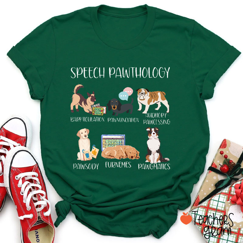 Speech Pawthology Teacher T-Shirt
