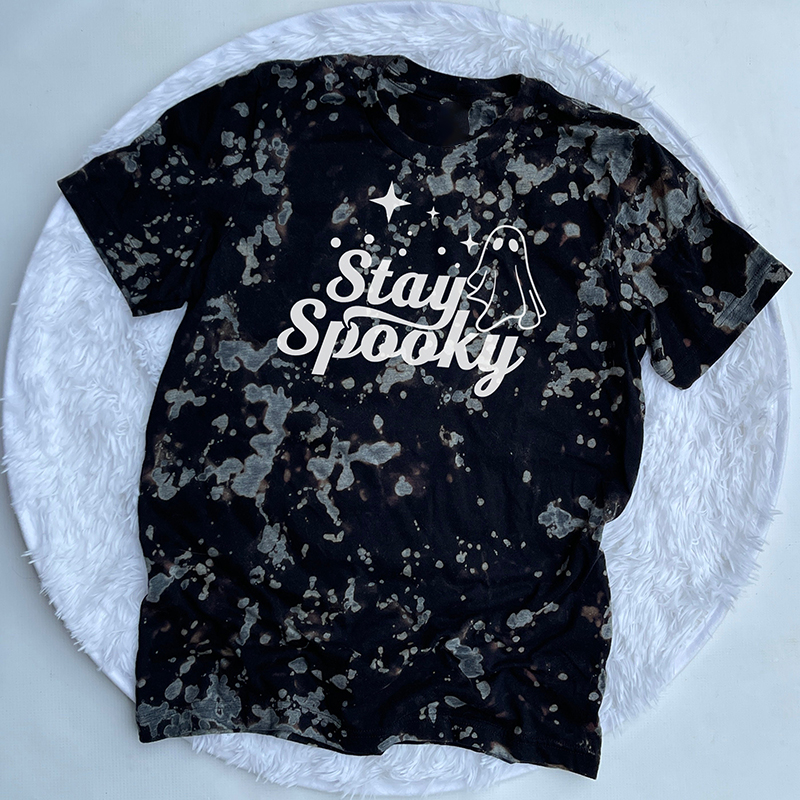Stay Spooky Teacher Printed T-Shirt