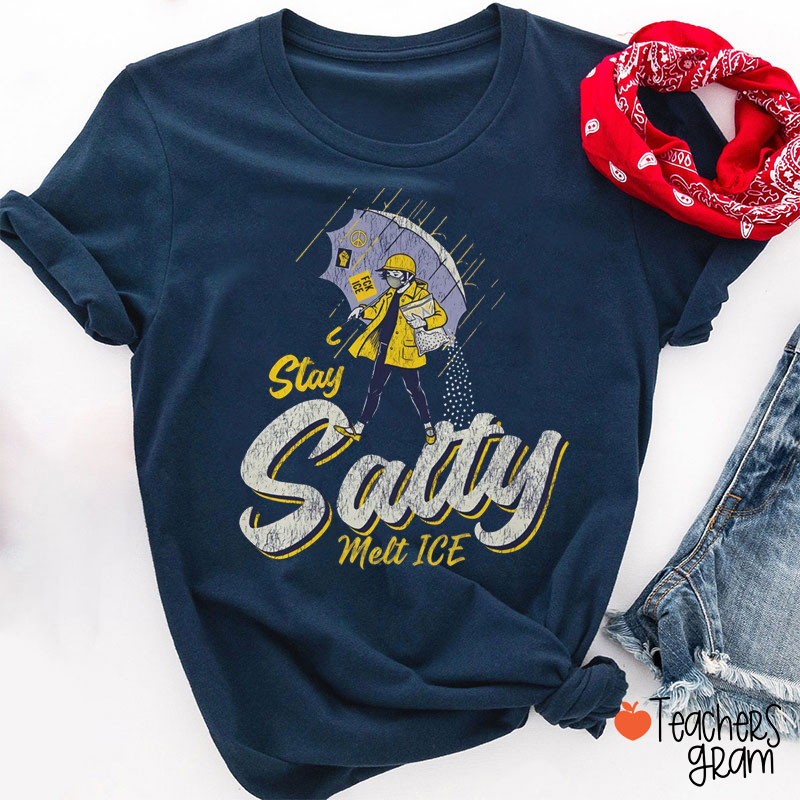 Stay Salty Melt Ice Social Justice Teacher T-Shirt
