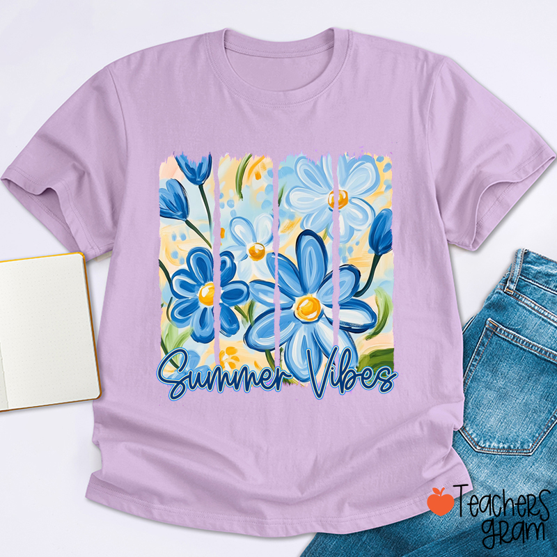 Summer Vibes Teacher T-Shirt