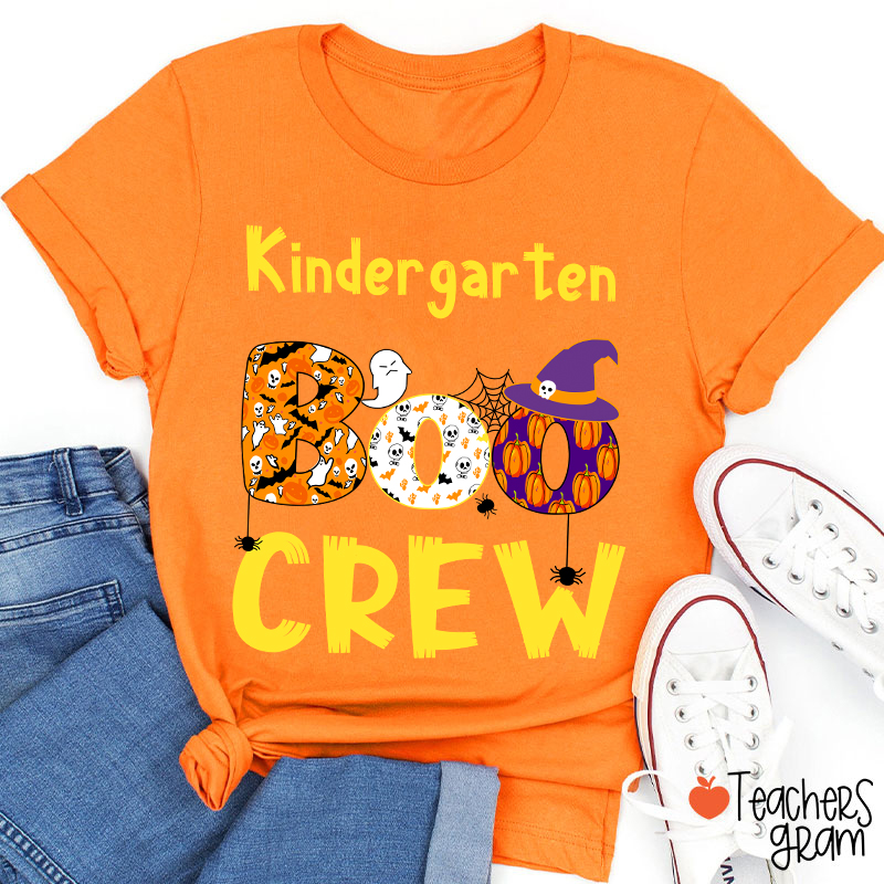 Personalized Kindergarten Boo Crew T-Shirt