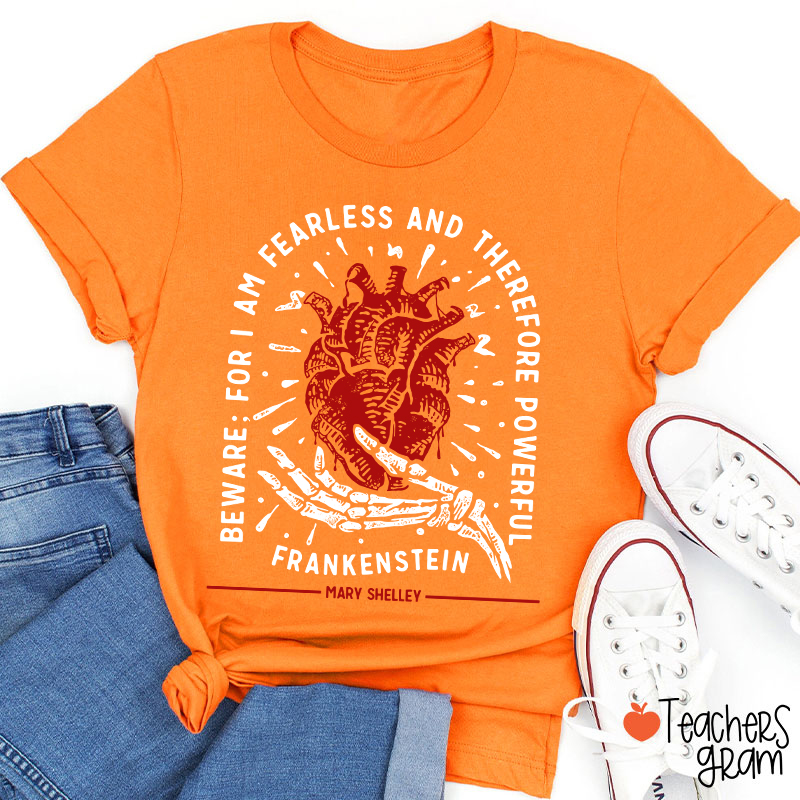 Beware For I Am Fearless Teacher T-Shirt Sale-Teachersgram