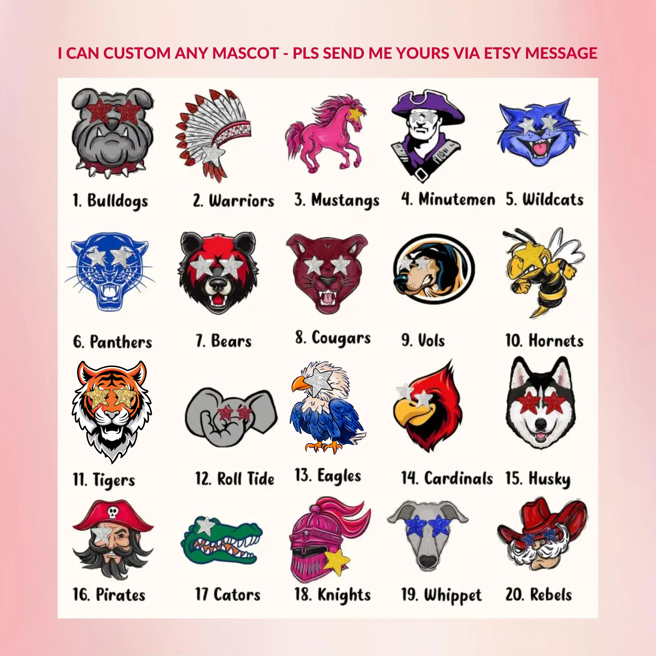 Personalized Mascot Wearing Glitter Sunglasses Checkerboard Circle Teacher T-Shirt