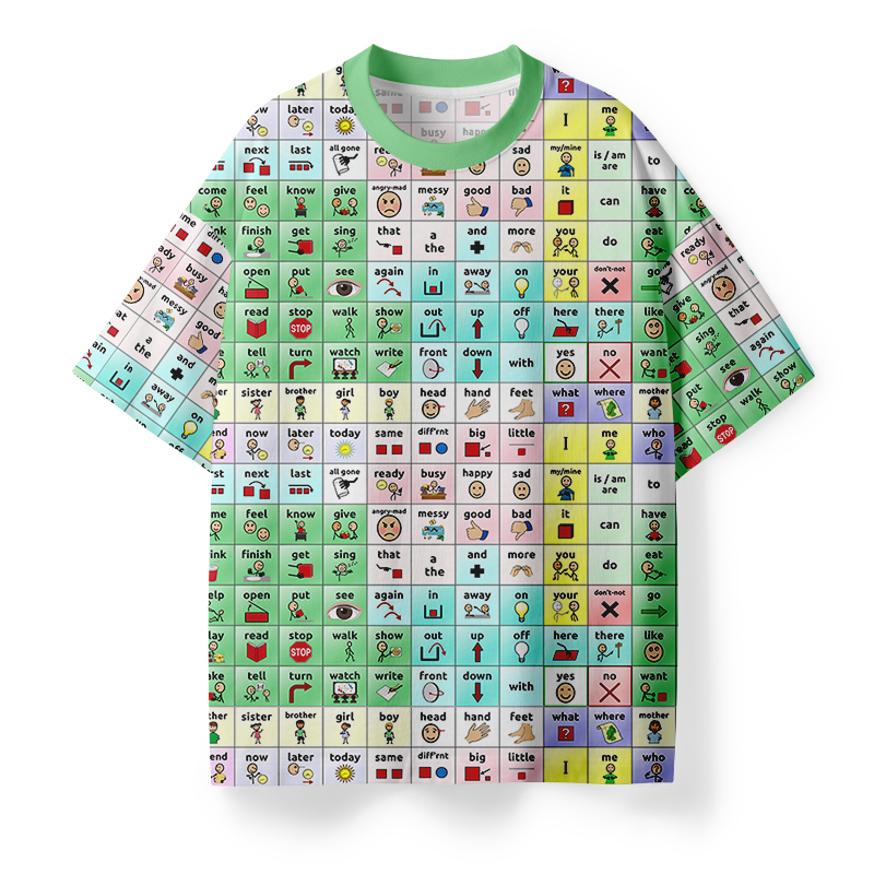 Tell Me About It Teacher Eco Oversized Graphic T-Shirt