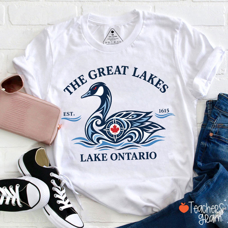 The Great Lakes Canada Goose Lake Ontario Teacher T-Shirt