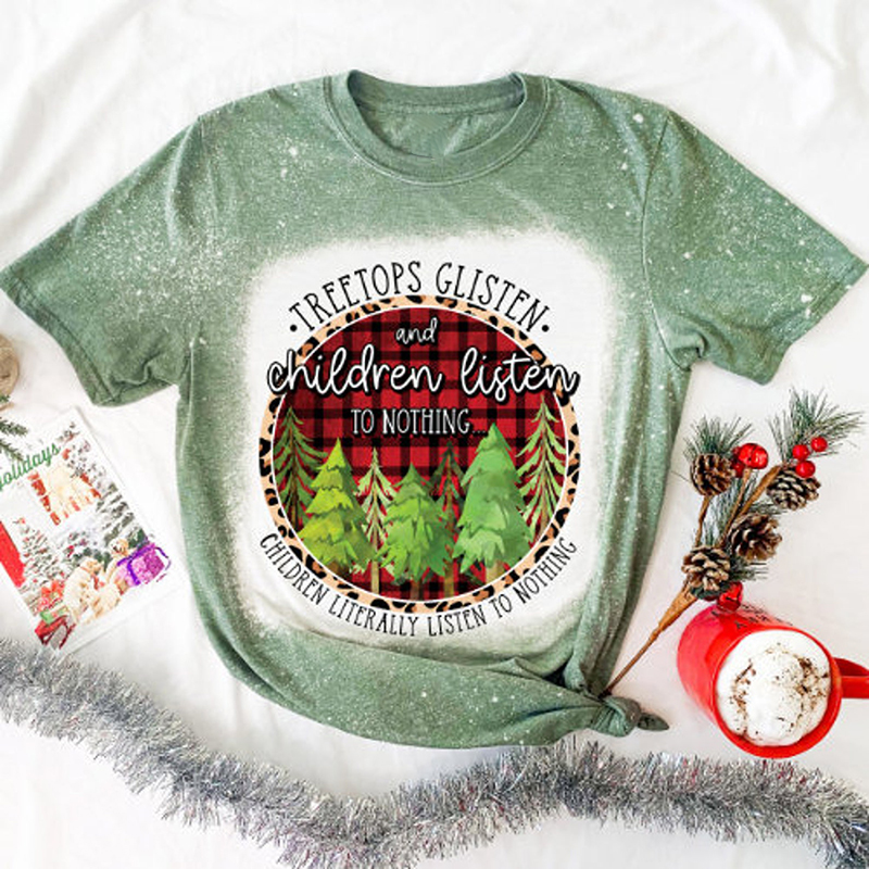 Treeetops Glistem And Children Listen To Nothing Teacher Printed T-Shirt