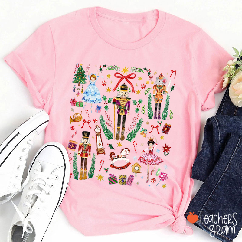 Vintage Christmas Nutcracker Ballet Teacher T-Shirt