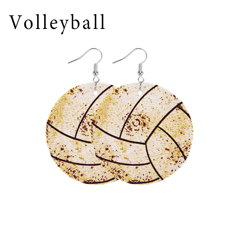 Ball Leather Earrings