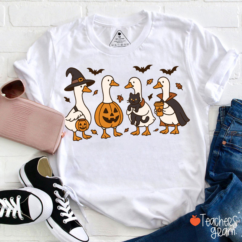 Silly Goose Halloween Teacher T-Shirt