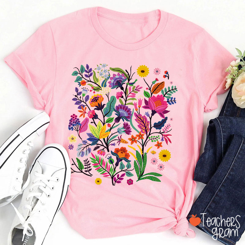 Wildflower Teacher T-Shirt