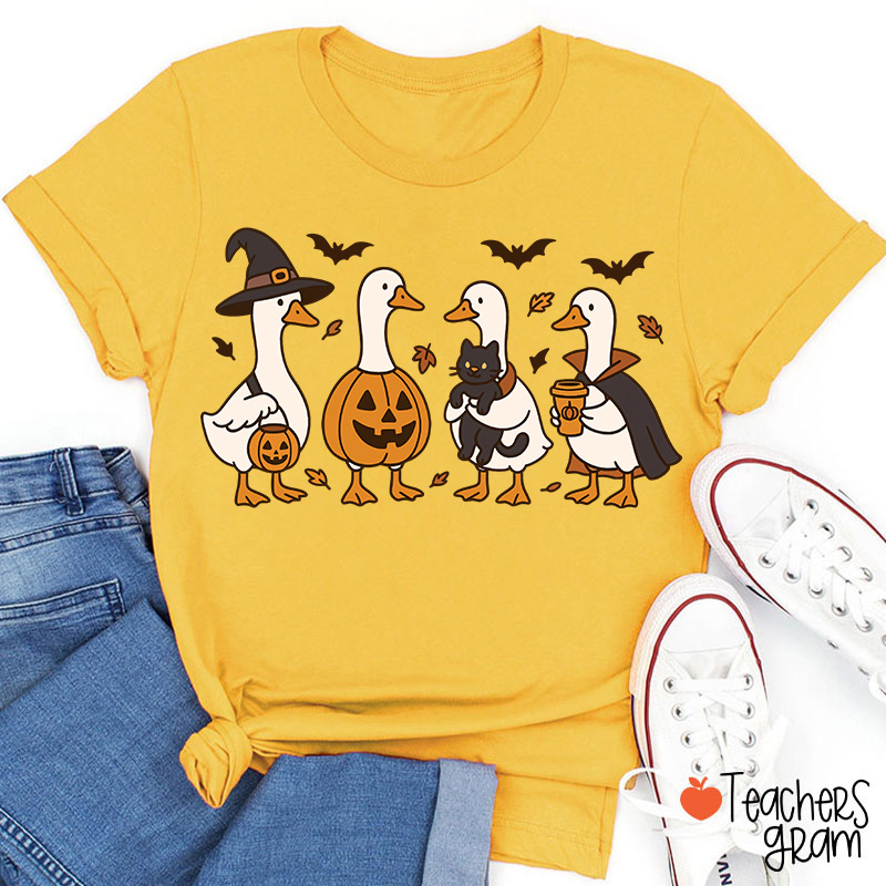 Silly Goose Halloween Teacher T-Shirt
