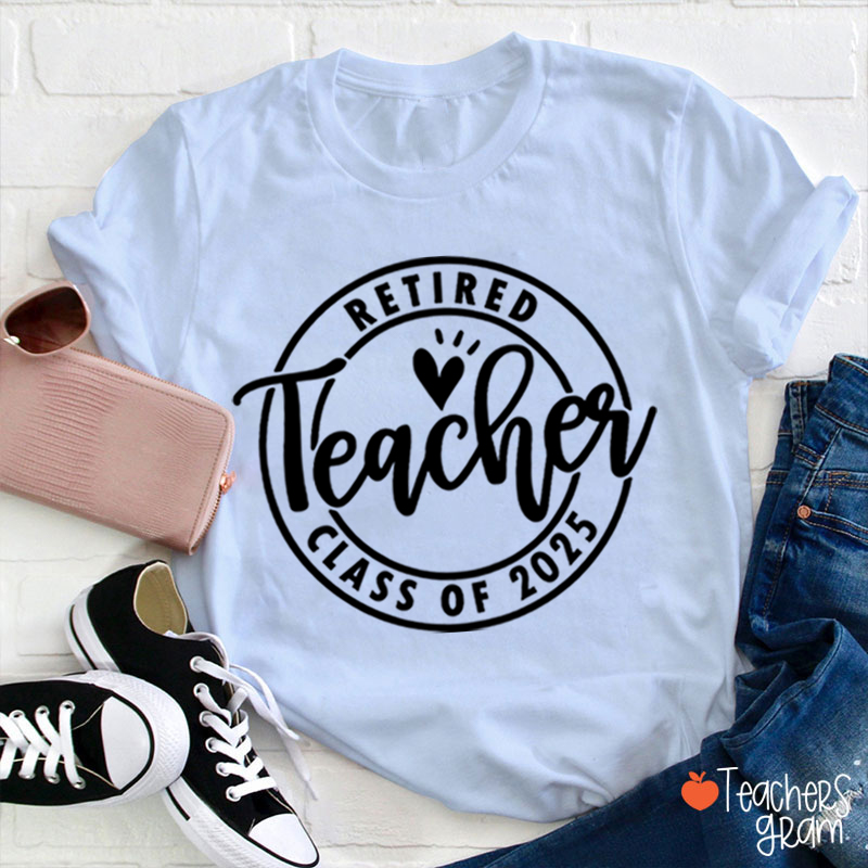 Personalized Looking Forward To Retirement Teacher T-Shirt
