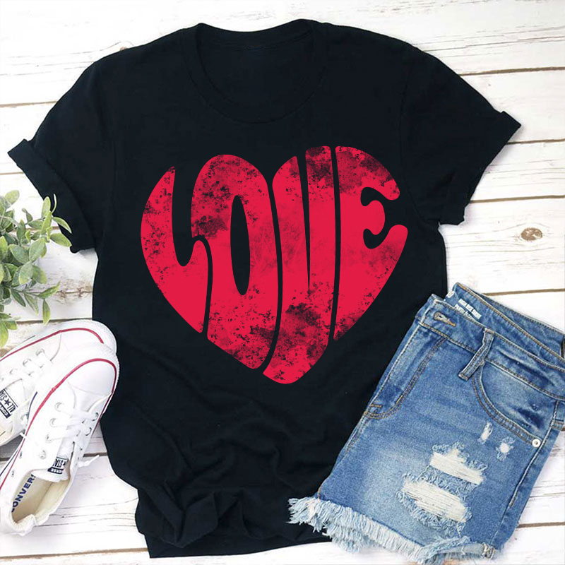 Love Heart Teacher T-Shirt