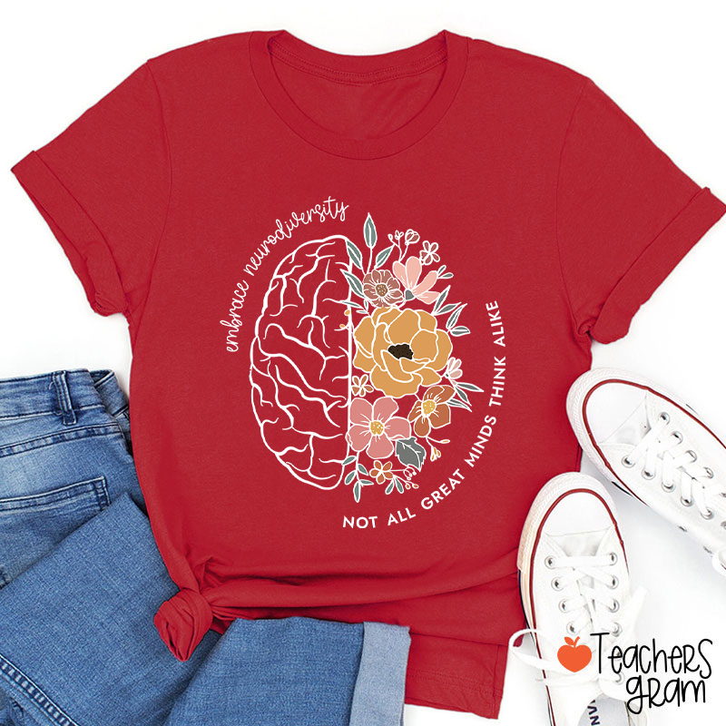 Embrace Neurodiversity Teacher T-Shirt