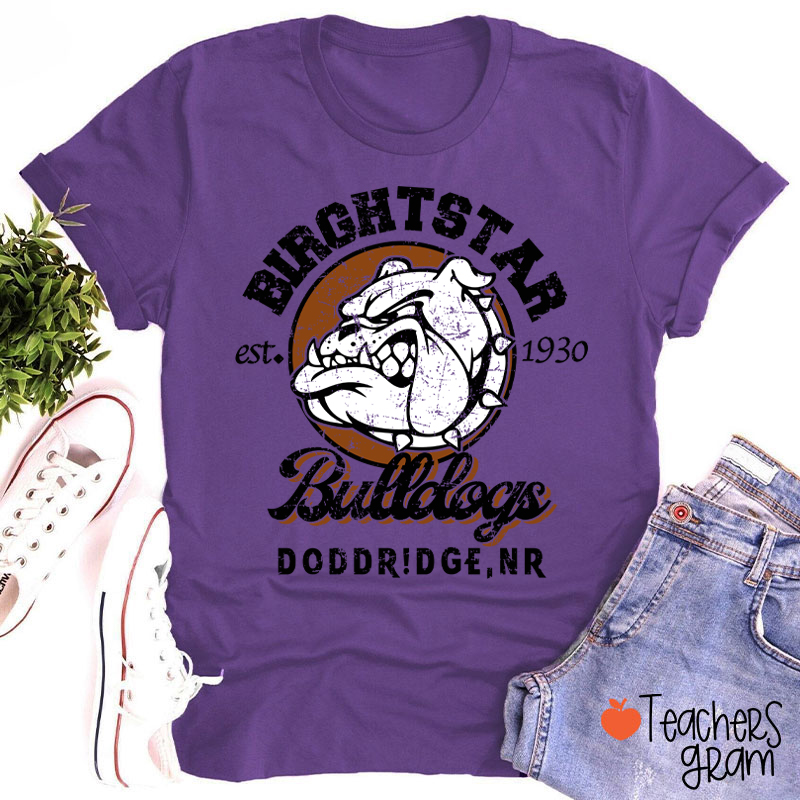 Personalized Mascot Vintage School Spirit Teacher T-Shirt