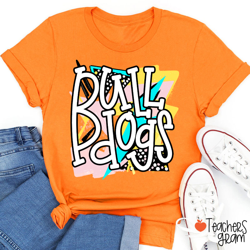 Personalized Mascot School Spirit Rock Teacher T-Shirt