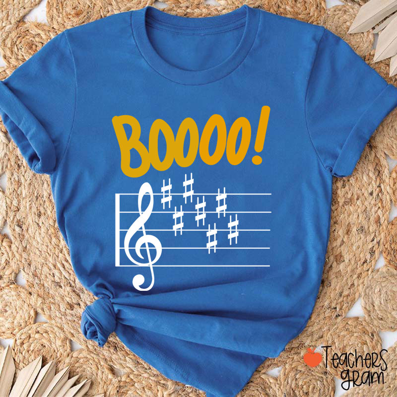 Boo Music Score Teacher T-Shirt