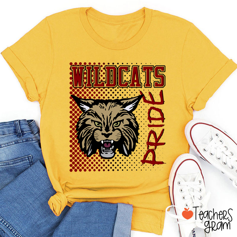 Personalized Colorful Mascot Pride Teacher T-Shirt