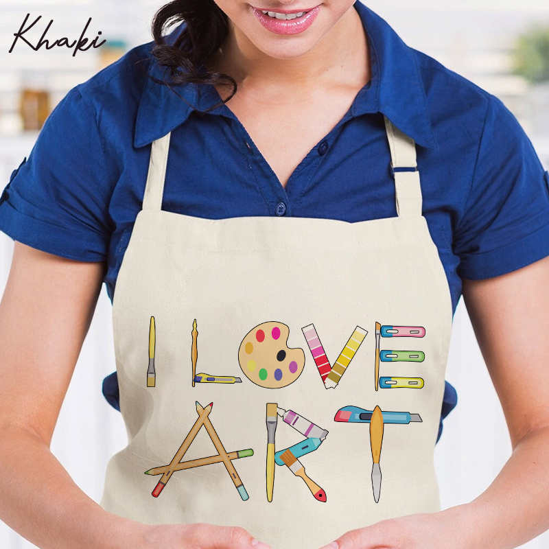 I Love Art Apron