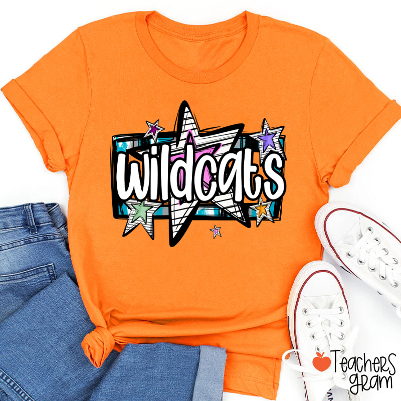 Personalized Mascot Star Metal Rock Teacher T-Shirt