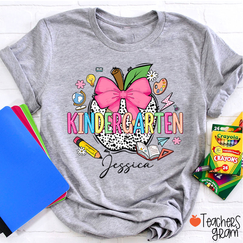 Personalized Name And Grade Back To School Teacher T-Shirt