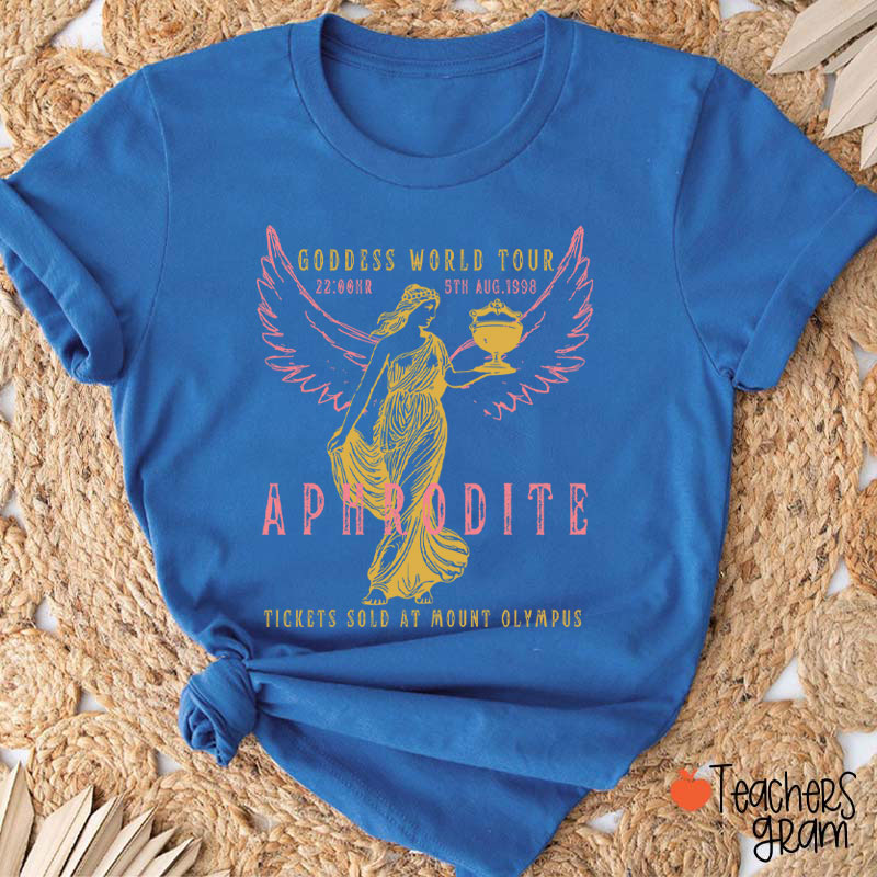 Aphrodite Goddess World Tour Teacher T-Shirt