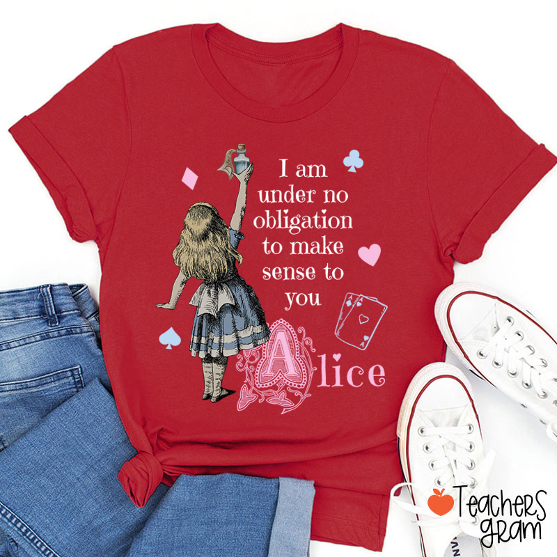 Vintage Alice in Wonderland Teacher T-Shirt