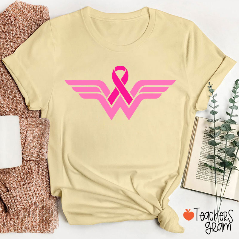 Strong Woman Cancer Fighter Teacher T-Shirt