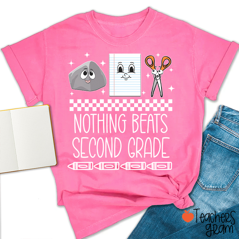 Personalized Grade Rock Paper Scissors Teacher T-Shirt