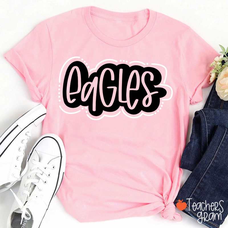 Personalized Mascot School Spirit Game Day Teacher T-Shirt