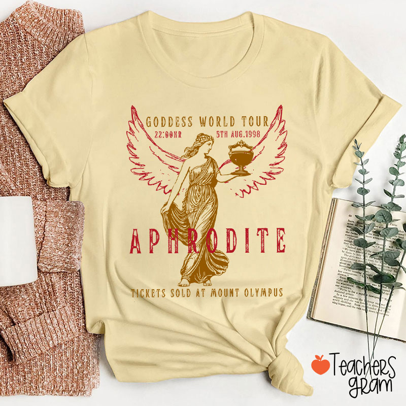 Aphrodite Goddess World Tour Teacher T-Shirt