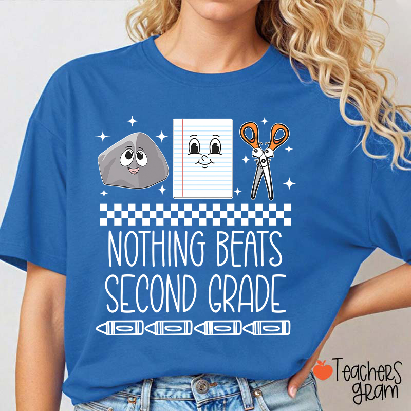 Personalized Grade Rock Paper Scissors Teacher T-Shirt