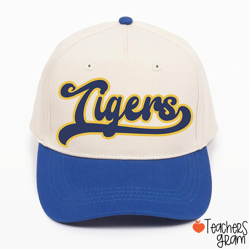 Personalized Mascot School Spirit Contrasting Colors Teacher Baseball Cap