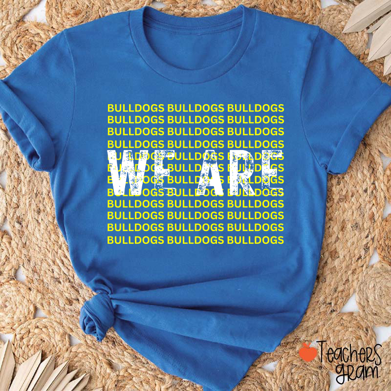 Personalized Mascot We Are School Spirit Teacher T-Shirt