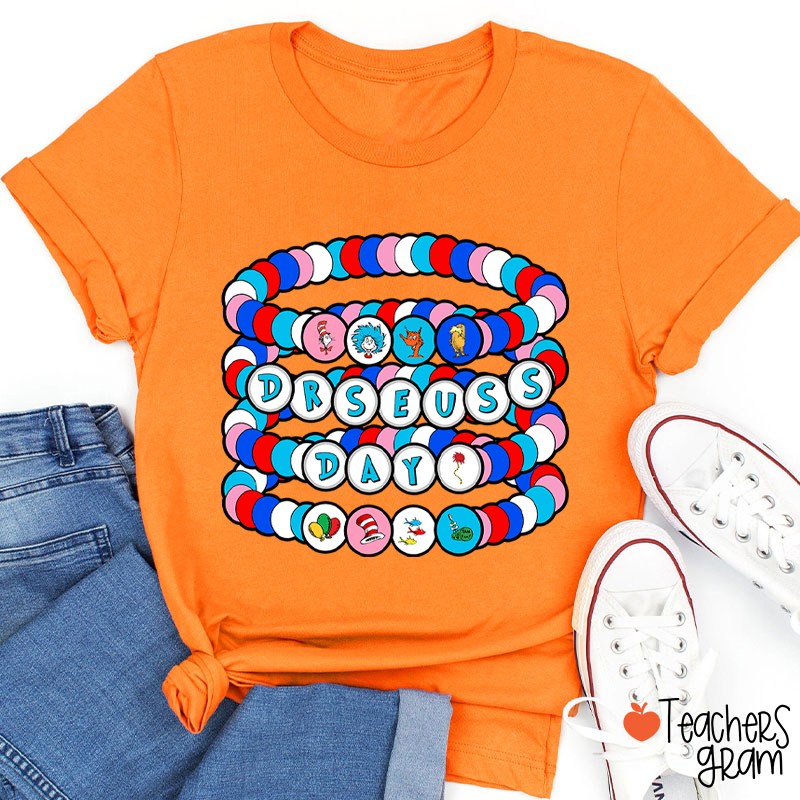 Reading Day Beads Teacher T-Shirt