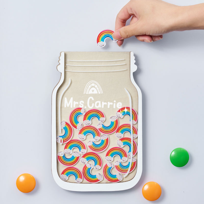 Collect Colorful Rainbows Teacher Reward Jar