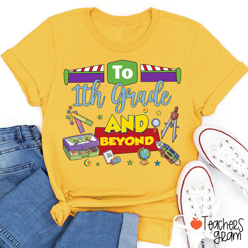 Personalized Grade Teacher Story Beyond Teacher T-Shirt