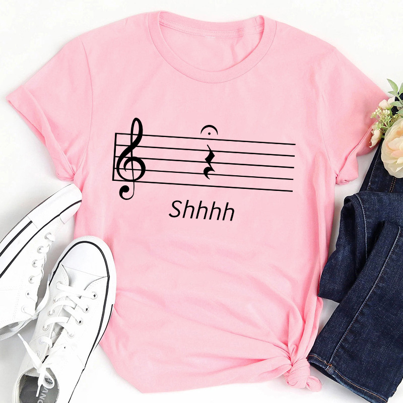Music Quarter Rest Shh Teacher T-Shirt