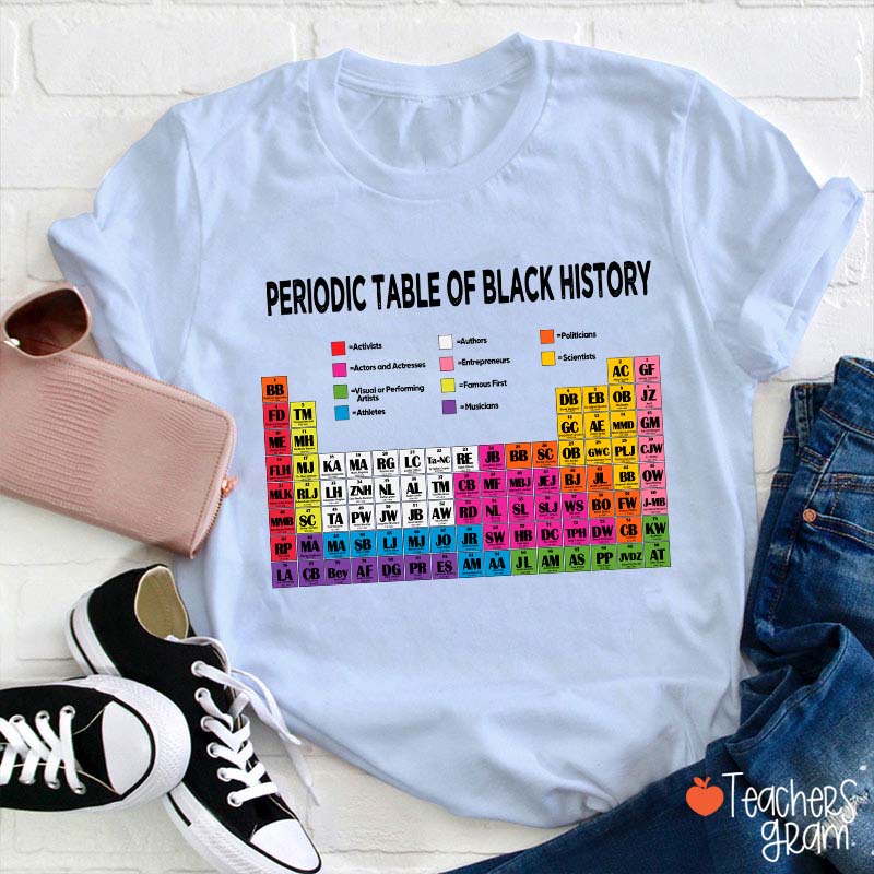 Periodic Table Of Black History Teacher T-Shirt