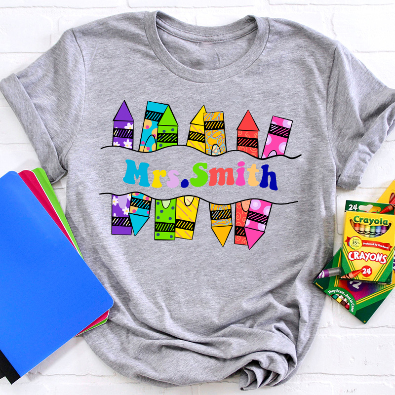Personalized Teacher Name T-Shirt