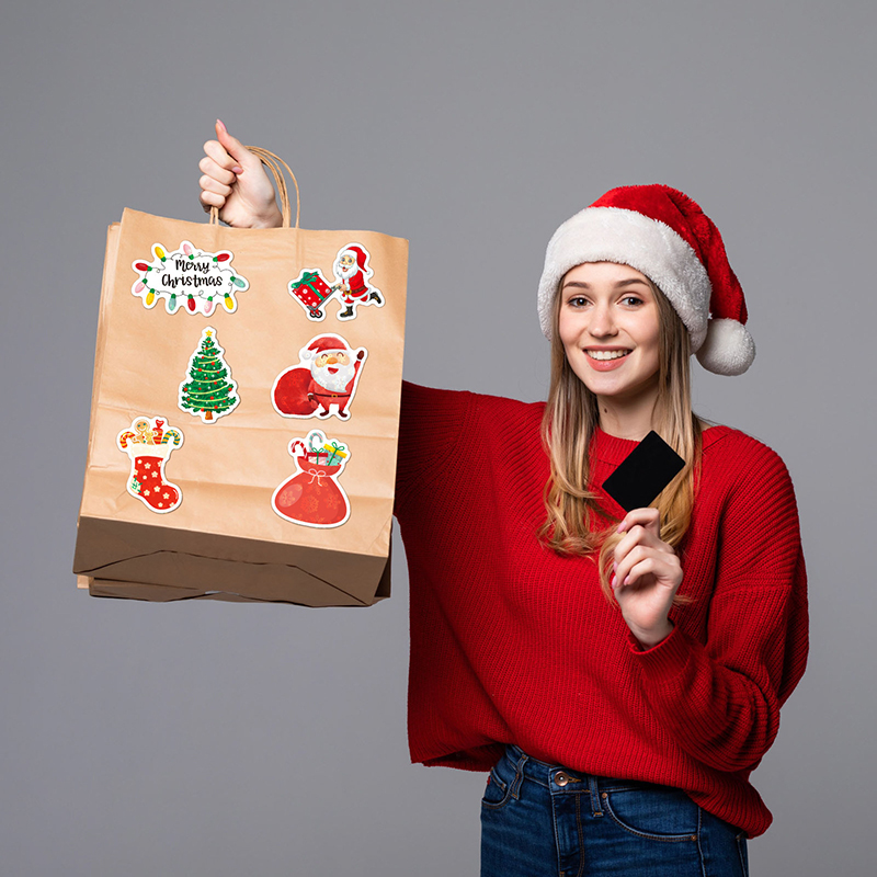 Waterproof Christmas 100 PCS Teacher Stickers Pack