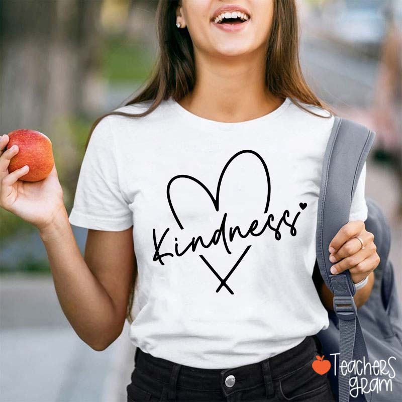 Kindness Valentine's Day Teacher T-Shirt