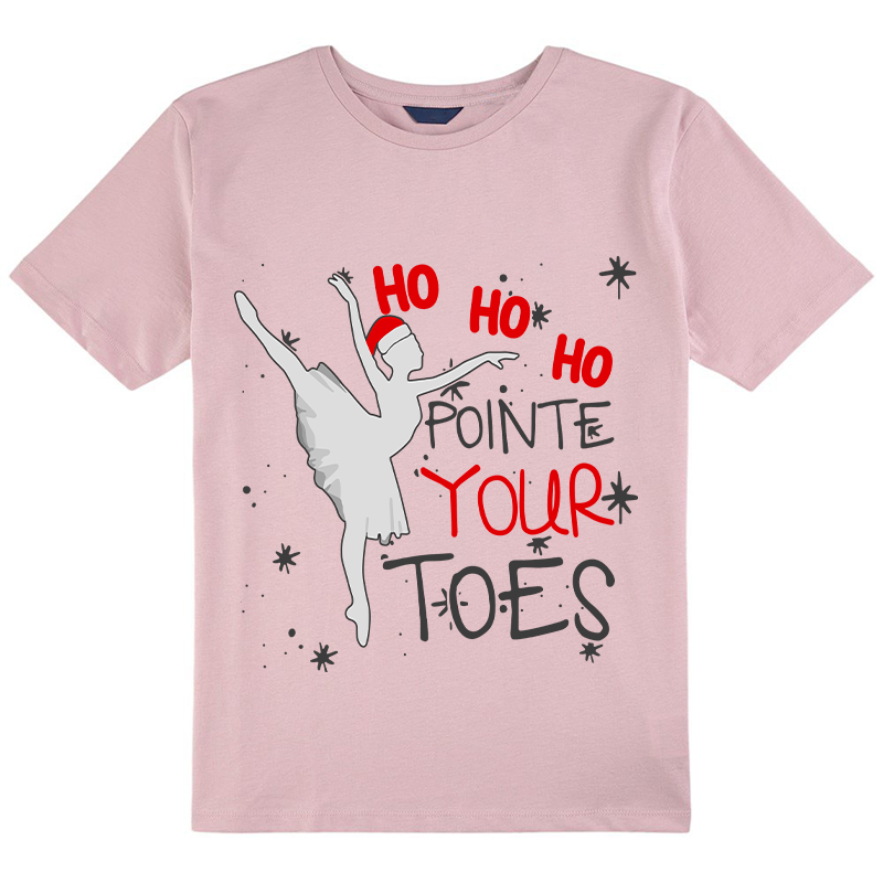 Ho Ho Ho Pointed Your Toes Class T-Shirt