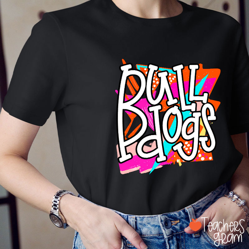 Personalized Mascot School Spirit Rock Teacher T-Shirt