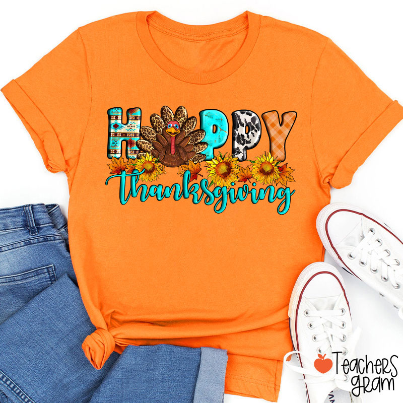 Happy Thanksgiving Teacher T-Shirt